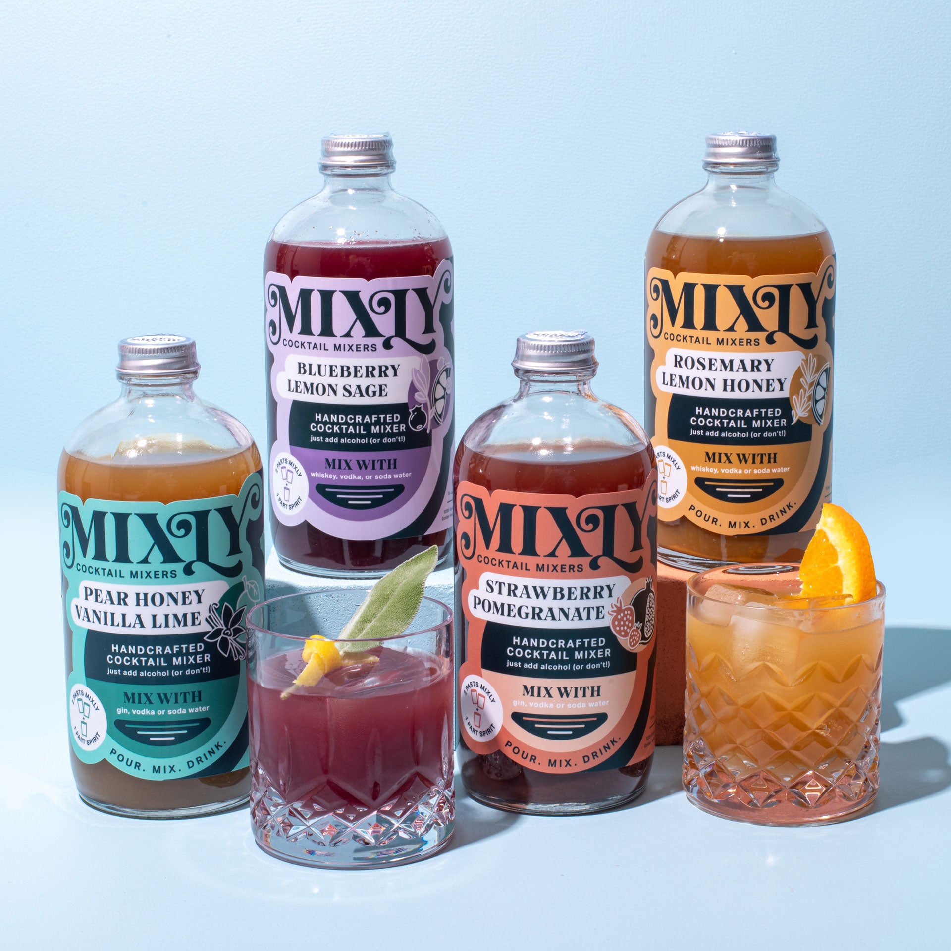 Summer Bundle  Craft Cocktail & Mocktail Mixers – Mixly Cocktail Co