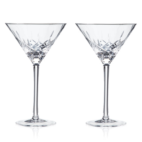 Admiral Crystal Martini Glasses