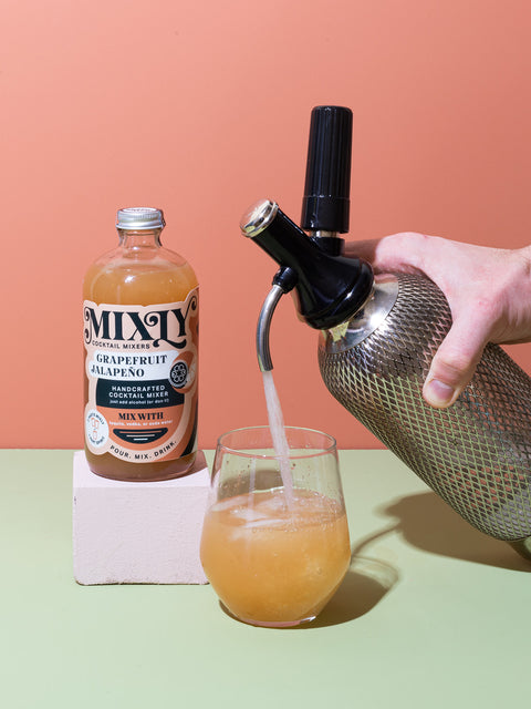 Grapefruit Jalapeno Mixly Cocktail and Mocktail Mixer